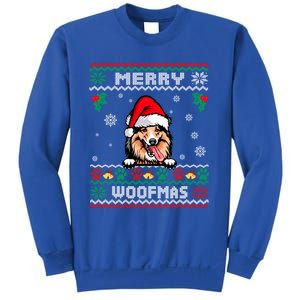 Merry Woofmas Shetland Sheepdog Dog Christmas Ugly Xmas Cute Gift Sweatshirt