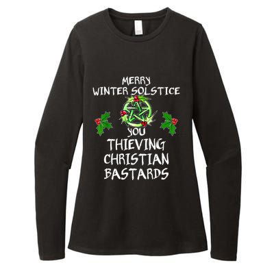 Merry Winter Solstice You Thieving Christian Bastards Womens CVC Long Sleeve Shirt