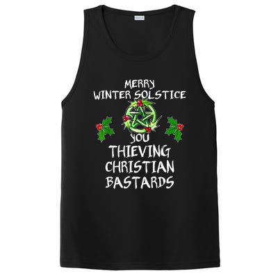 Merry Winter Solstice You Thieving Christian Bastards PosiCharge Competitor Tank