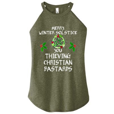 Merry Winter Solstice You Thieving Christian Bastards Women's Perfect Tri Rocker Tank