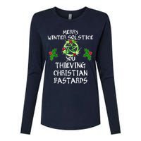 Merry Winter Solstice You Thieving Christian Bastards Womens Cotton Relaxed Long Sleeve T-Shirt