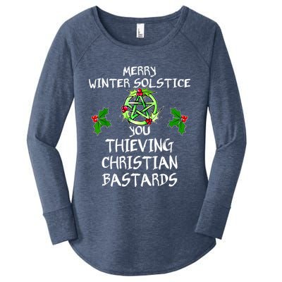 Merry Winter Solstice You Thieving Christian Bastards Women's Perfect Tri Tunic Long Sleeve Shirt