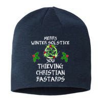 Merry Winter Solstice You Thieving Christian Bastards Sustainable Beanie