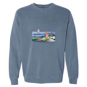 Mermaids With Skipjack Garment-Dyed Sweatshirt