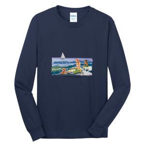 Mermaids With Skipjack Tall Long Sleeve T-Shirt