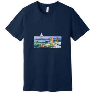 Mermaids With Skipjack Premium T-Shirt