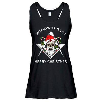 Masonic Widow's Son Mason Merry Christmas And New Year Gift  Ladies Essential Flowy Tank
