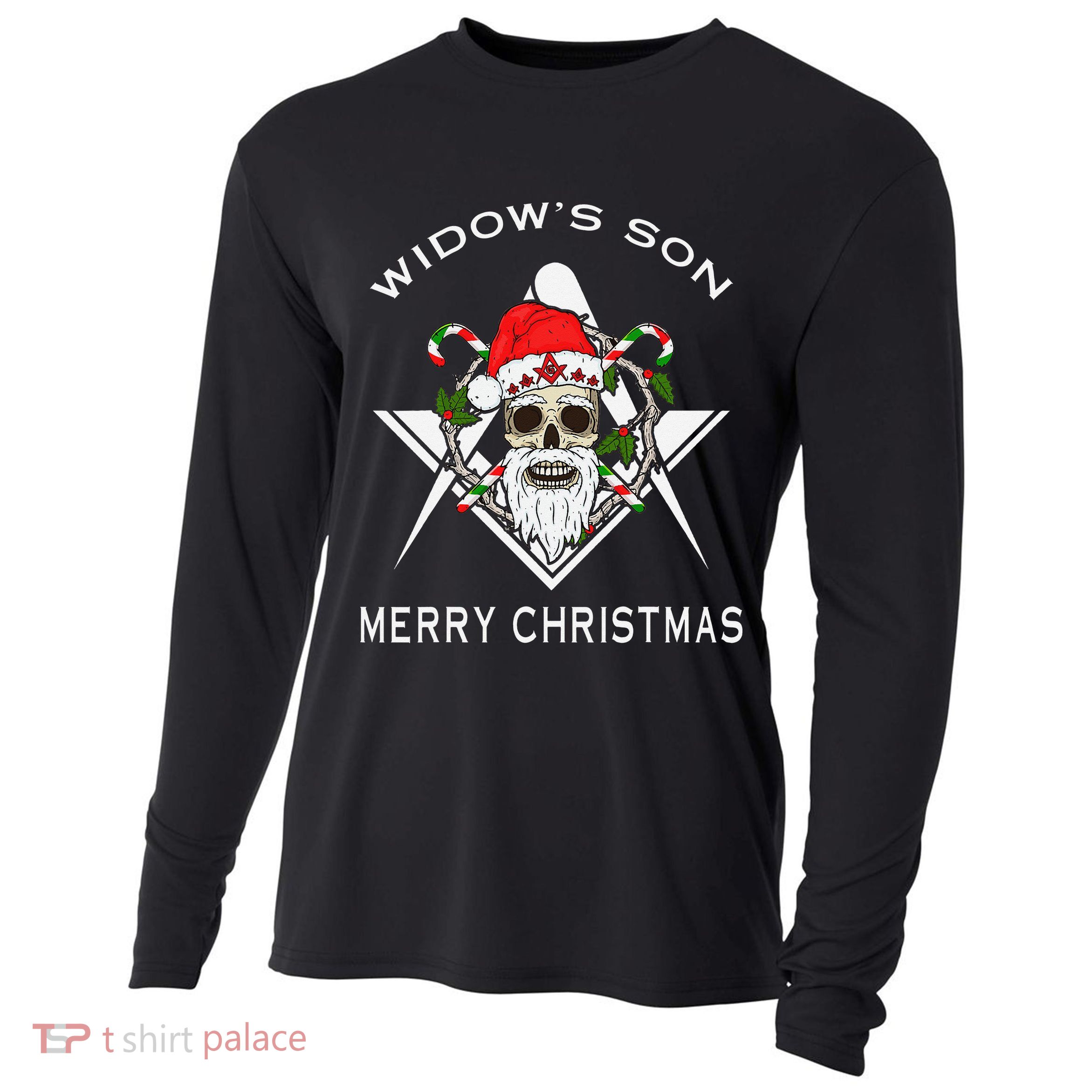 Masonic Widow's Son Mason Merry Christmas And New Year Gift  Cooling Performance Long Sleeve Crew