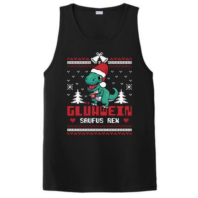 Mulled Wine Saufus Rex Ugly Christmas Dinosaur PosiCharge Competitor Tank