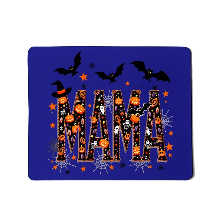 Mama With Spider Halloween Mama Spooky Vibes Gift Mousepad