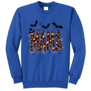 Mama With Spider Halloween Mama Spooky Vibes Gift Tall Sweatshirt