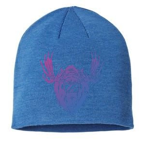 Moose With Ski Goggles Gift Sustainable Beanie