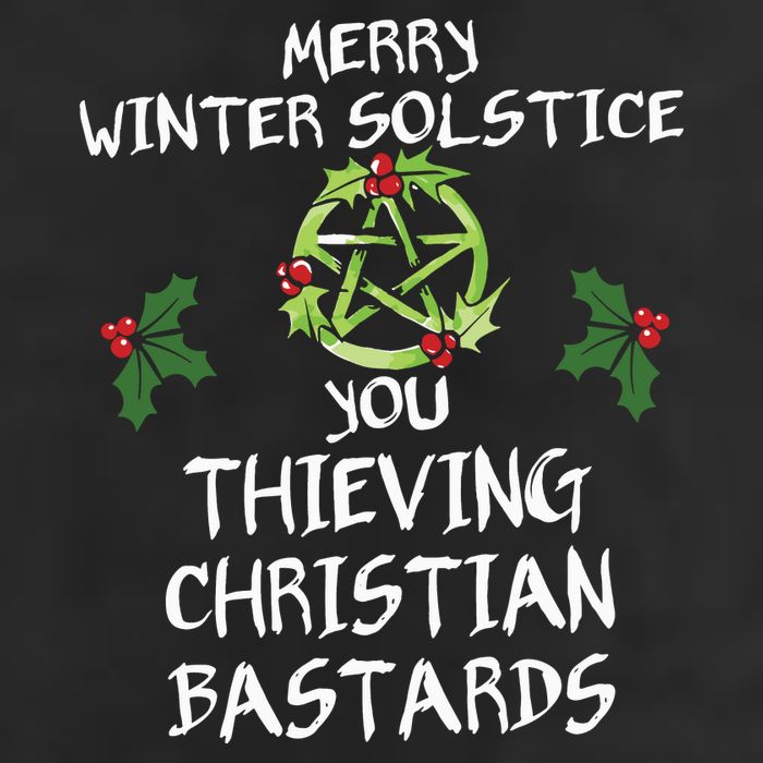 Merry Winter Solstice You Thieving Christian Bastards Adult Drive Performance Visor