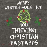 Merry Winter Solstice You Thieving Christian Bastards Cotton Canvas Backpack