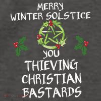 Merry Winter Solstice You Thieving Christian Bastards Vector Backpack