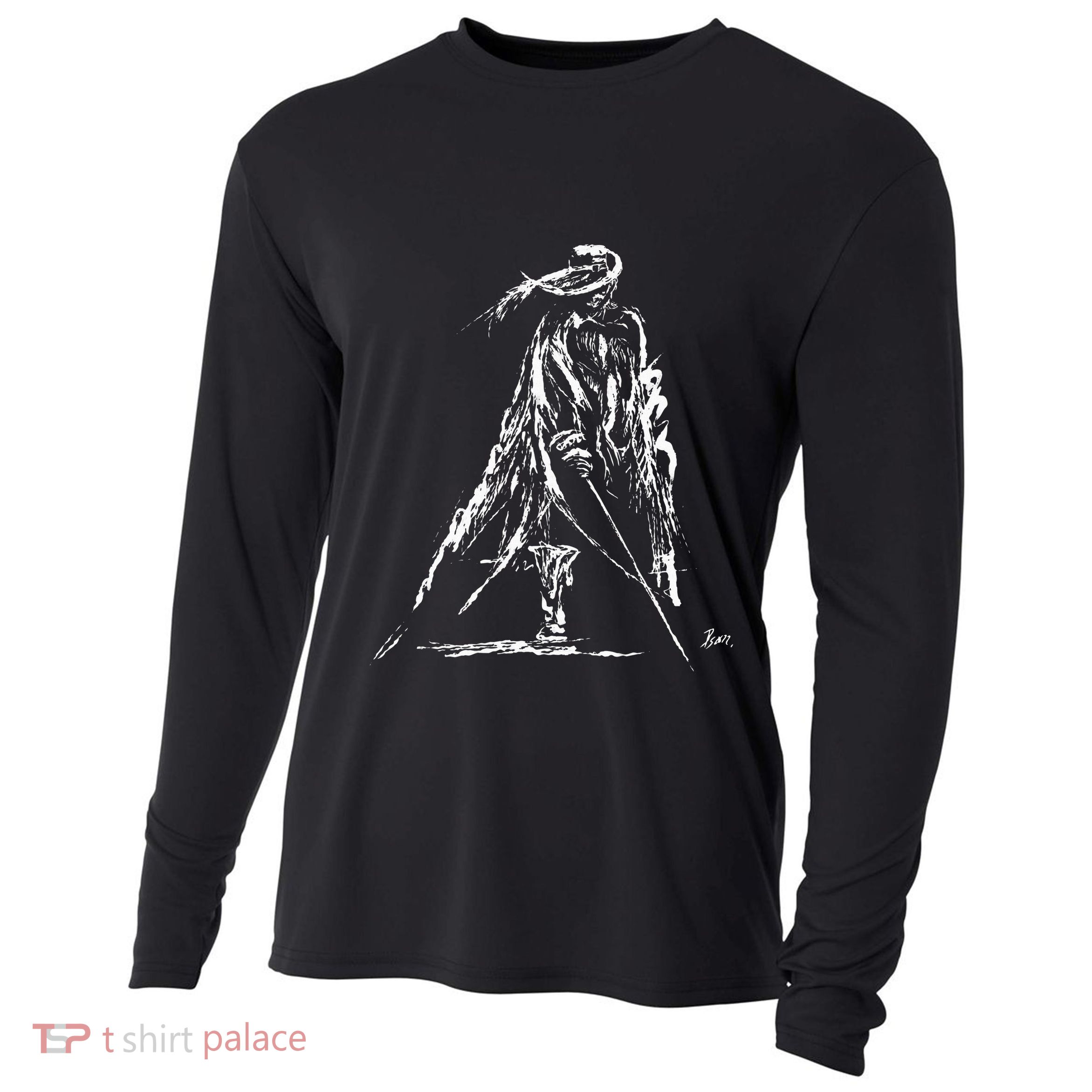 Musketeer With Sword And Coat Cooling Performance Long Sleeve Crew