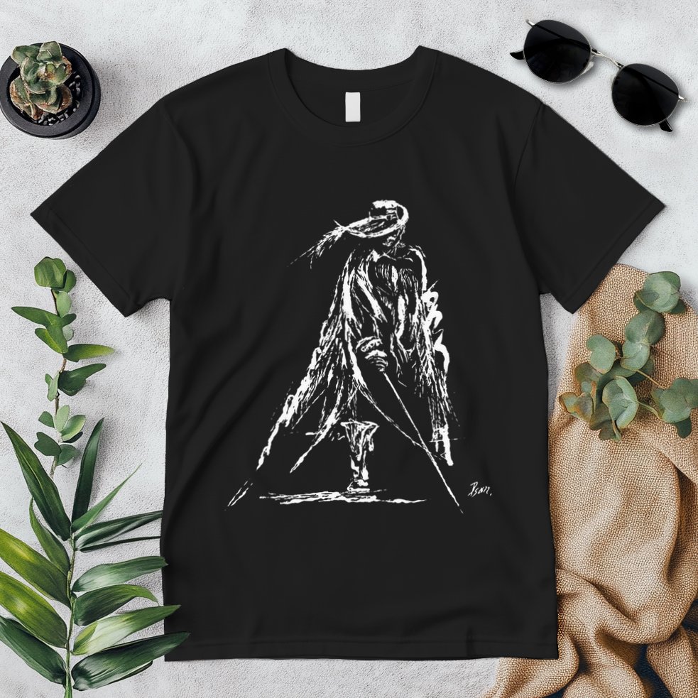 Musketeer With Sword And Coat Premium T-Shirt