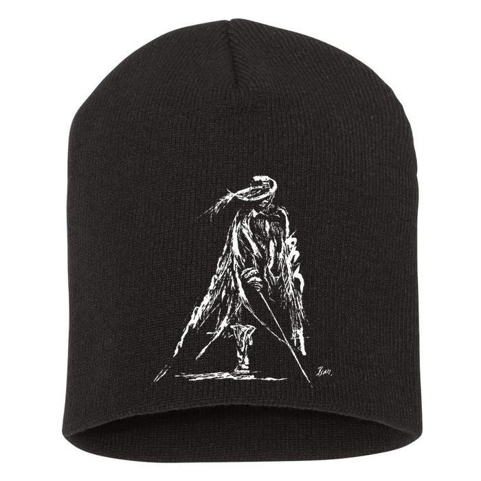 Musketeer With Sword And Coat Short Acrylic Beanie