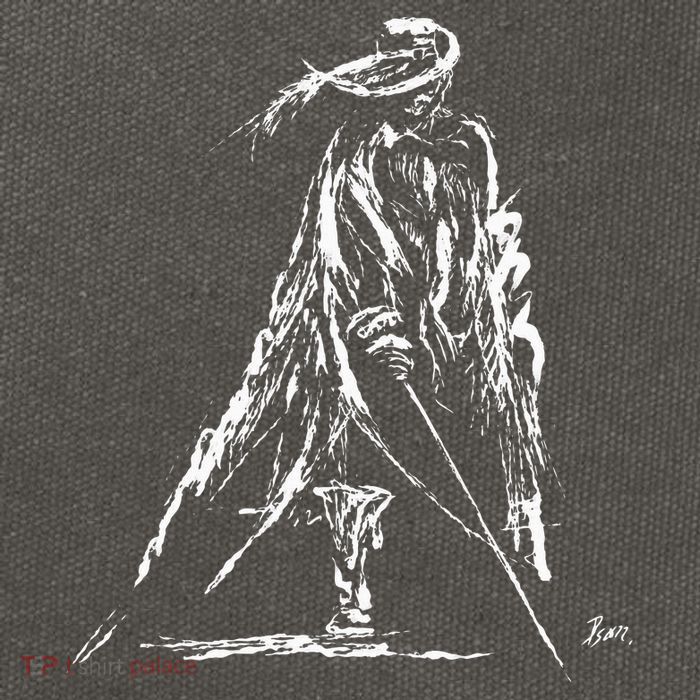 Musketeer With Sword And Coat Cotton Canvas Backpack
