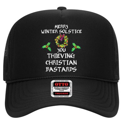 Merry Winter Solstice You Thieving Christian Bastards 21 Trucker Hat