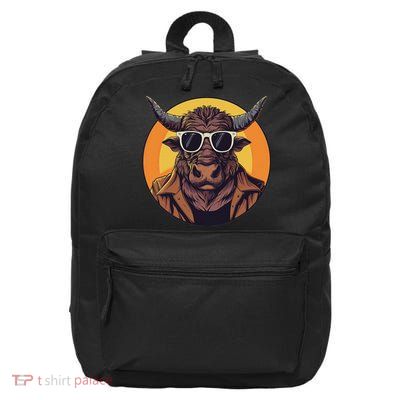 Minotaur With Sunglasses 16 in Basic Backpack