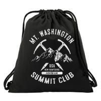 Mount Washington Summit Club I Climbed Mt Washington Drawstring Bag