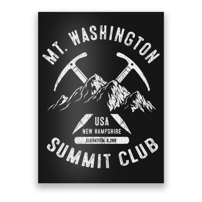 Mount Washington Summit Club I Climbed Mt Washington Poster