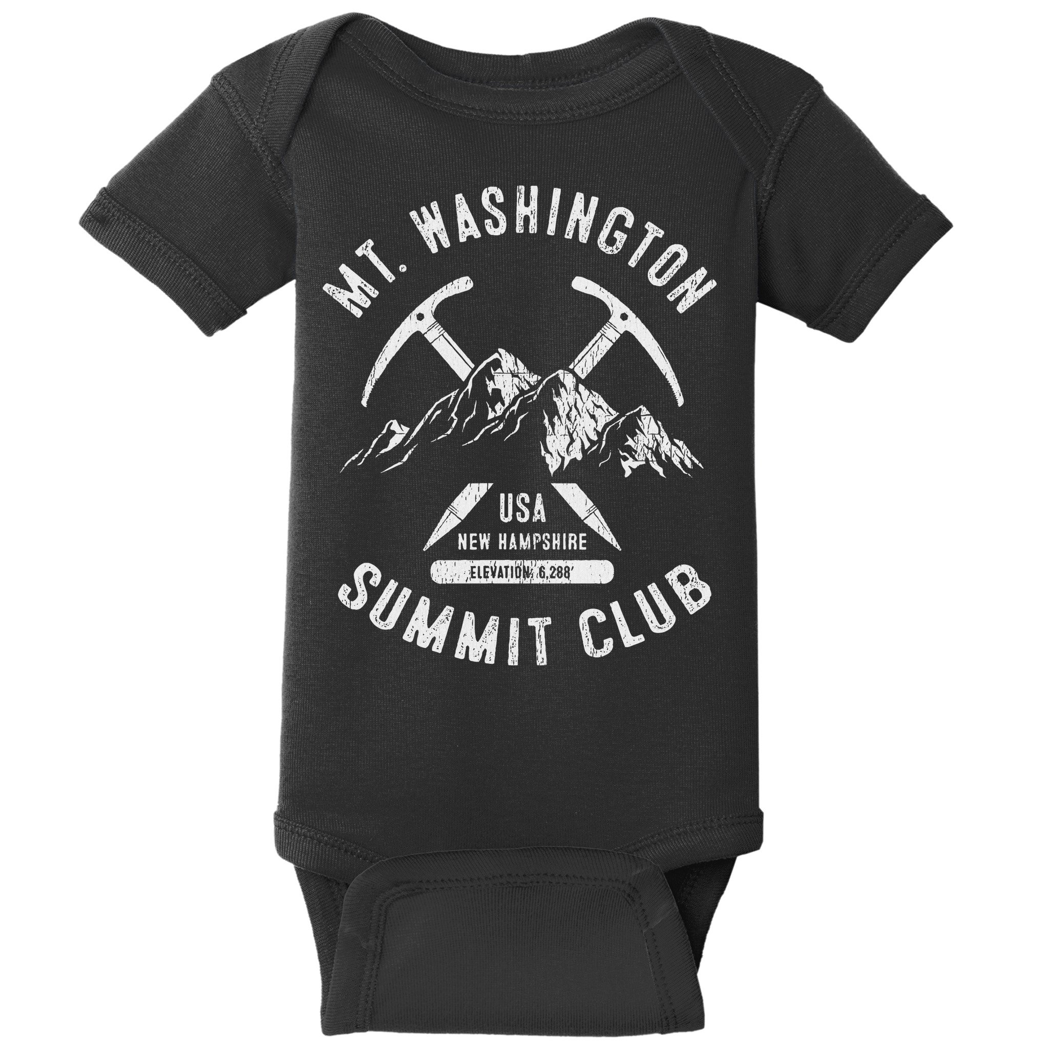 Mount Washington Summit Club I Climbed Mt Washington Baby Bodysuit