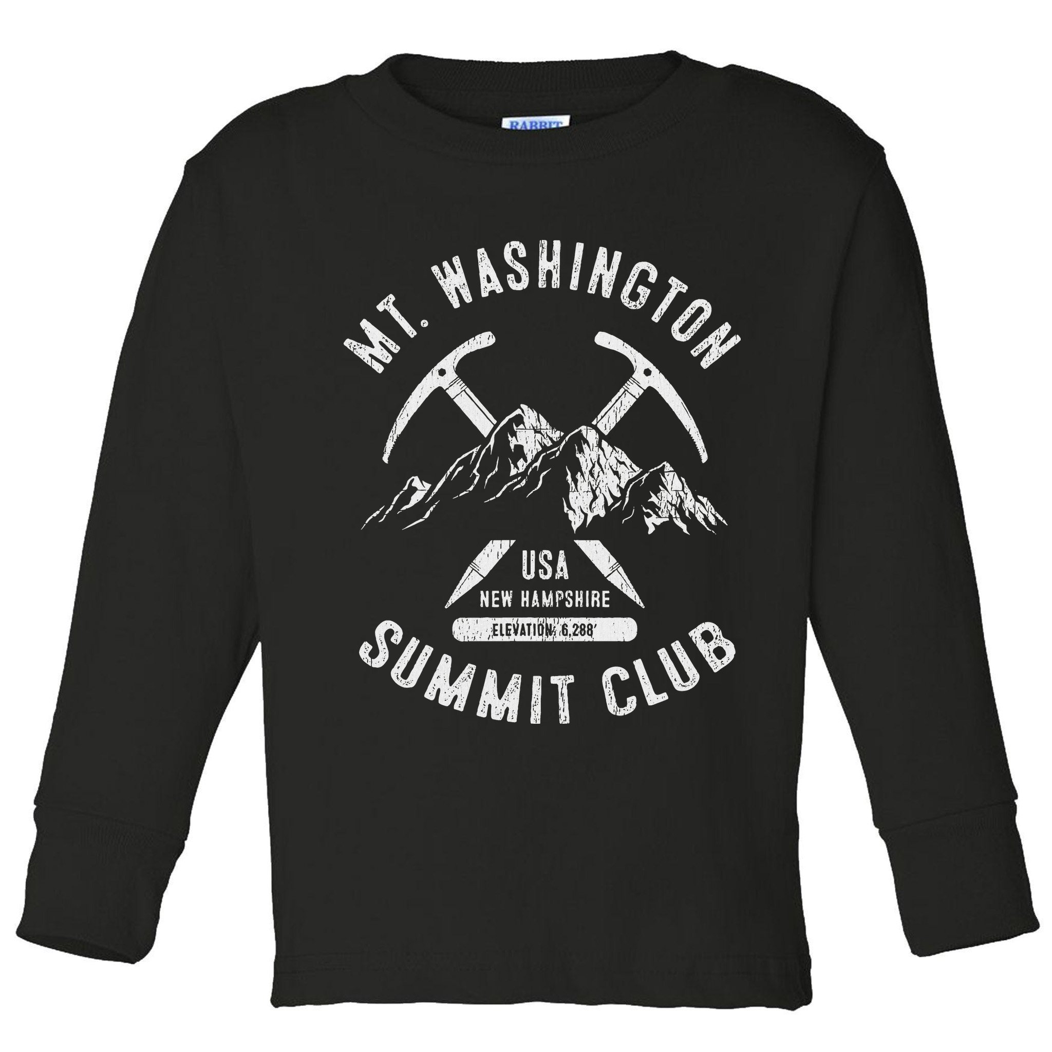 Mount Washington Summit Club I Climbed Mt Washington Toddler Long Sleeve Shirt