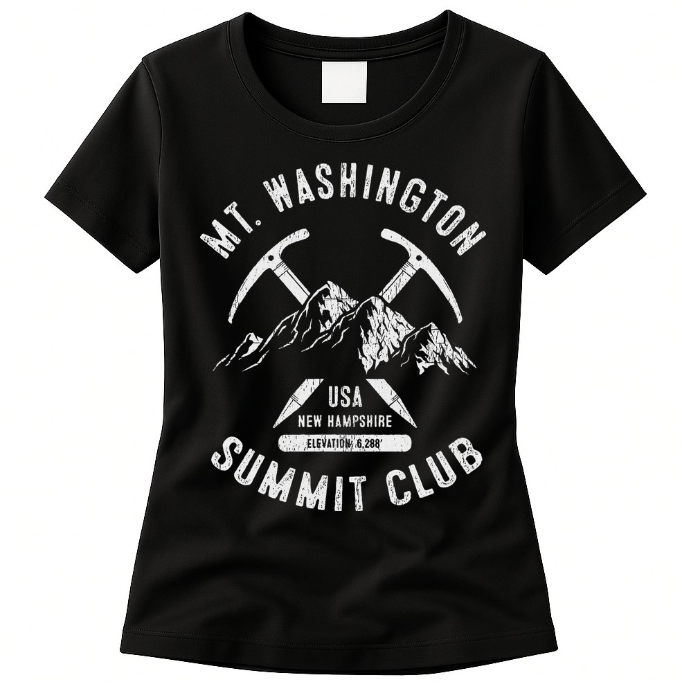 Mount Washington Summit Club I Climbed Mt Washington Womens T-Shirt
