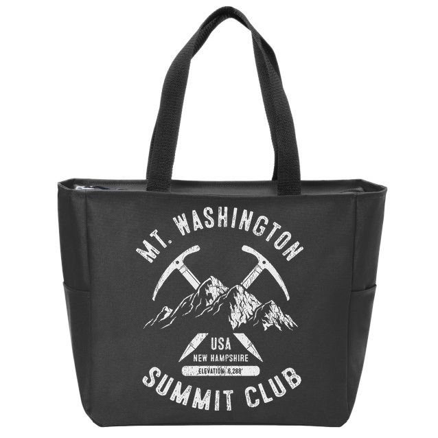 Mount Washington Summit Club I Climbed Mt Washington Zip Tote Bag