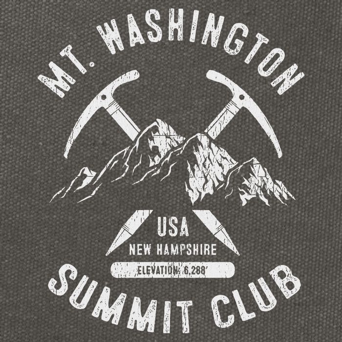 Mount Washington Summit Club I Climbed Mt Washington Cotton Canvas Backpack