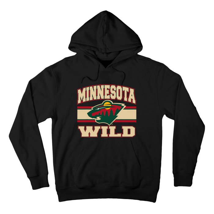 Minnesota Wild Stripe Black Hoodie