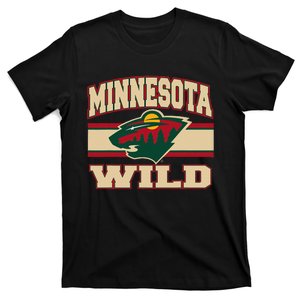 Minnesota Wild Stripe Black T-Shirt