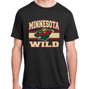 Minnesota Wild Stripe Black Adult ChromaSoft Performance T-Shirt