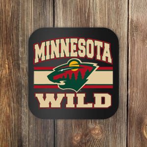 Minnesota Wild Stripe Black Coaster