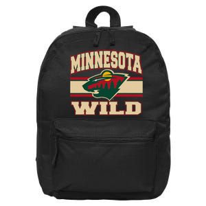 Minnesota Wild Stripe Black 16 in Basic Backpack