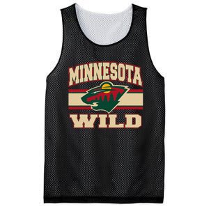 Minnesota Wild Stripe Black Mesh Reversible Basketball Jersey Tank