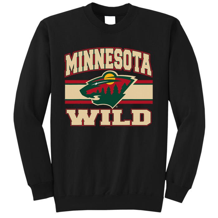 Minnesota Wild Stripe Black Tall Sweatshirt