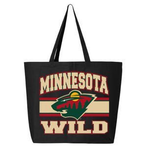 Minnesota Wild Stripe Black 25L Jumbo Tote