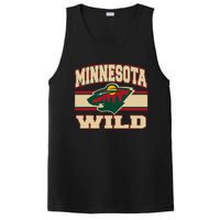 Minnesota Wild Stripe Black PosiCharge Competitor Tank