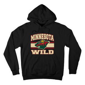 Minnesota Wild Stripe Black Tall Hoodie