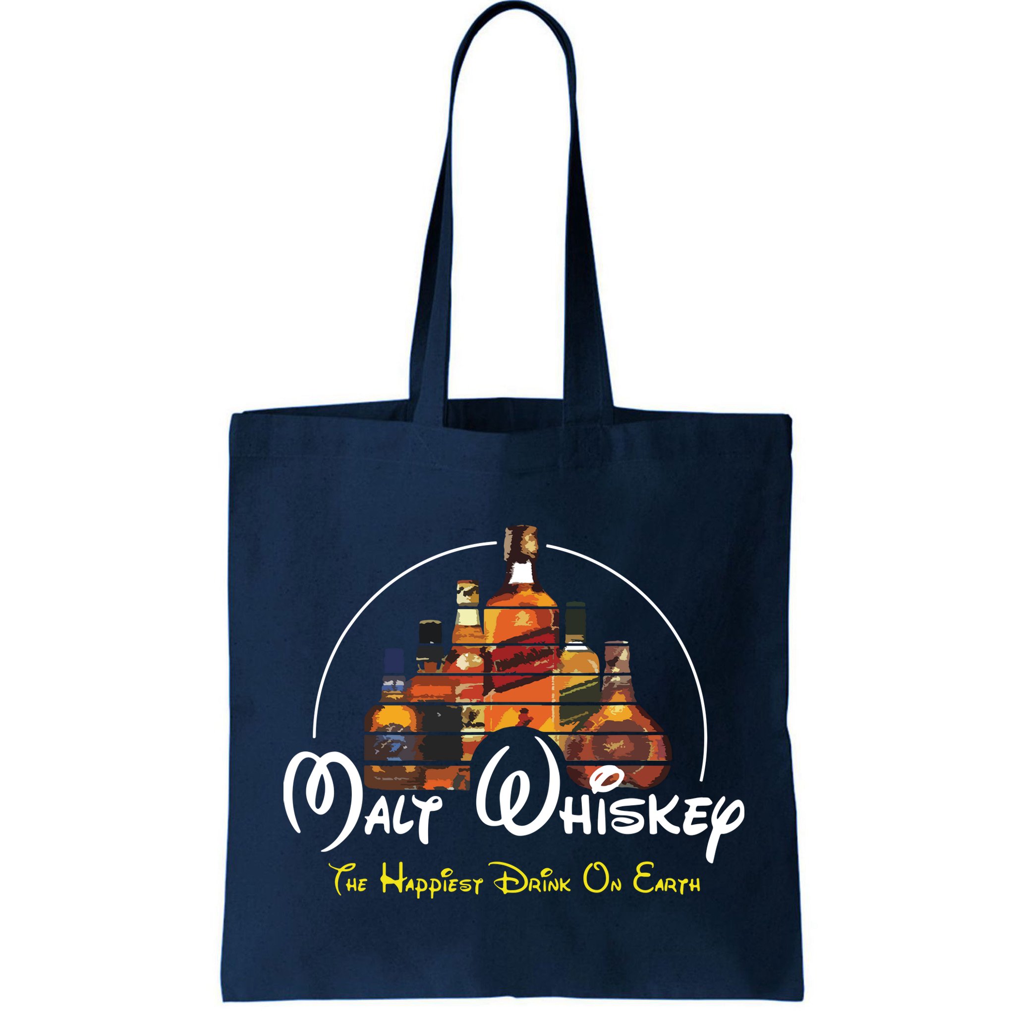 Malt Whiskey Shirts Happiest Drink Funny Pun Parody Bag