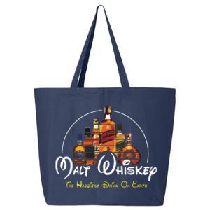 Malt Whiskey Shirts Happiest Drink Funny Pun Parody 25L Jumbo Tote