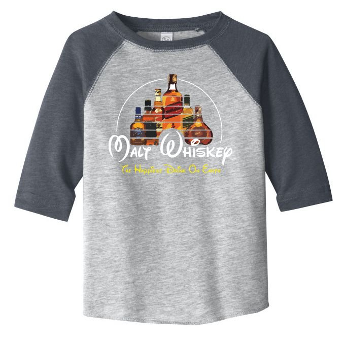Malt Whiskey Shirts Happiest Drink Funny Pun Parody Toddler Fine Jersey T-Shirt