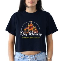 Malt Whiskey Shirts Happiest Drink Funny Pun Parody Crop Top
