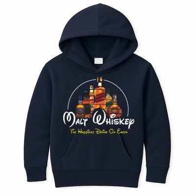 Malt Whiskey Shirts Happiest Drink Funny Pun Parody Kids Hoodie