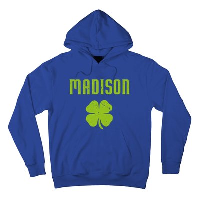 Madison Wi Shamrock Capital City St Patricks Day Pride Graph Cute Gift Hoodie