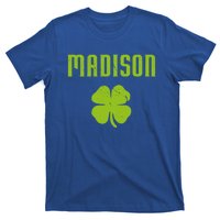 Madison Wi Shamrock Capital City St Patricks Day Pride Graph Cute Gift T-Shirt