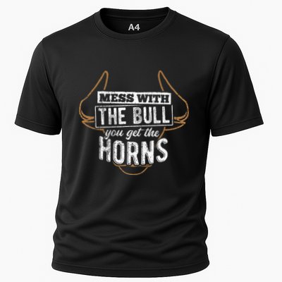 Mess With The Bull You Get The Horns Bullfighter Longhorn Performance Shirt